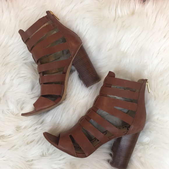 Sam Edelman brown high heeled sandals - Picture 1 of 6